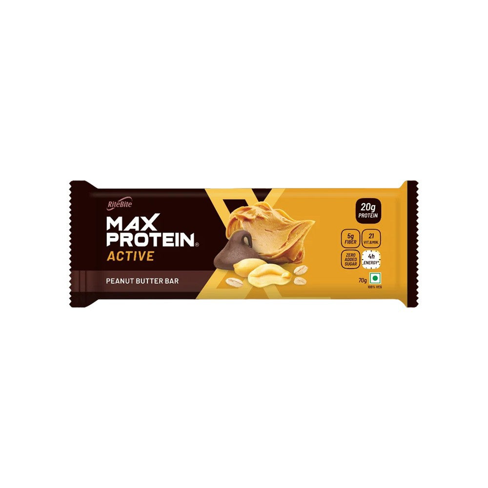 RiteBite Max Protein Bar (Peanut Butter) : 70 g – Prithvi Enterprises