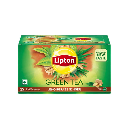 Lipton Lemongrass Ginger Green Tea Bags : 25 x 1.3 g