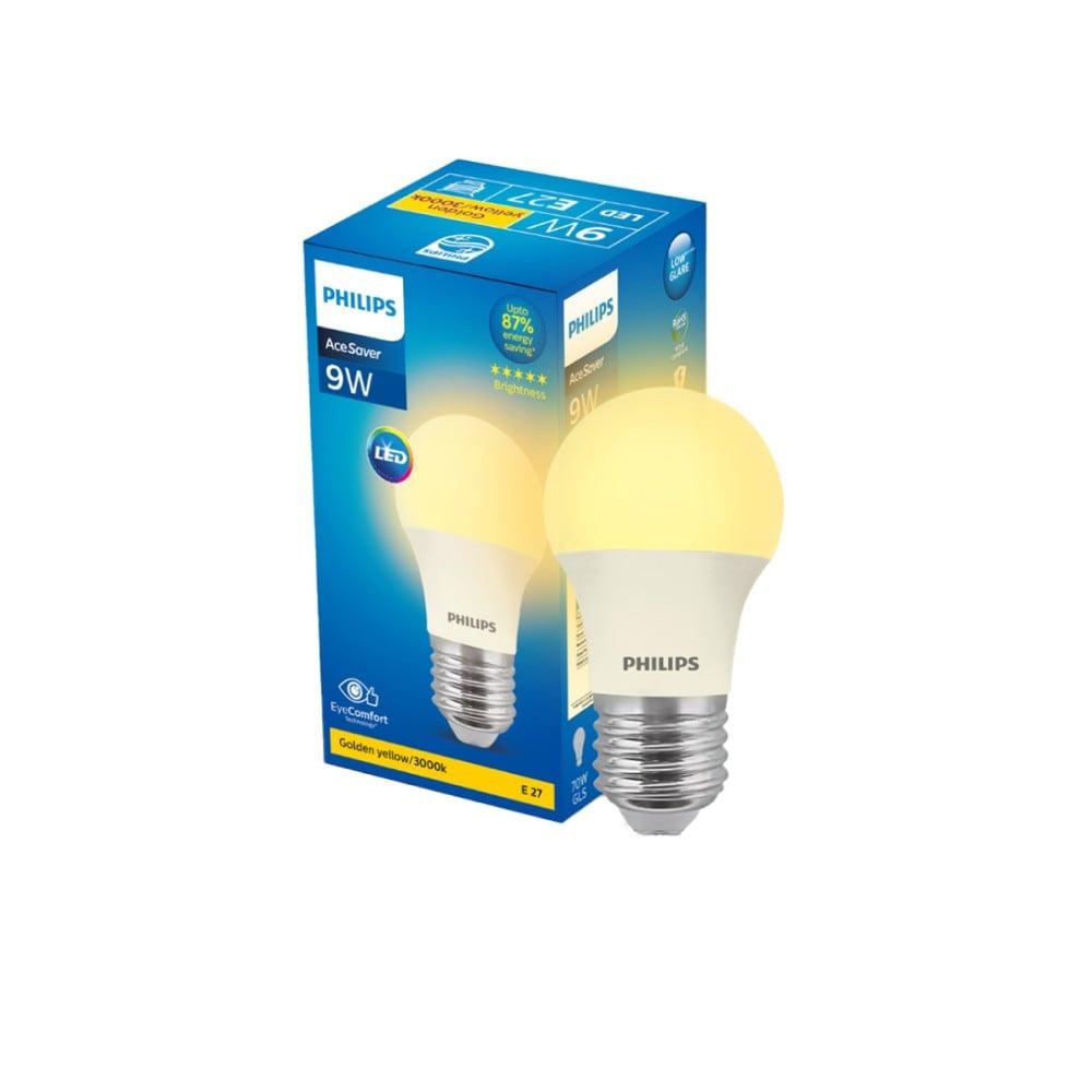 Philips Lighting Ace Saver 9W LED Bulb (Golden Yellow) : 1 piece