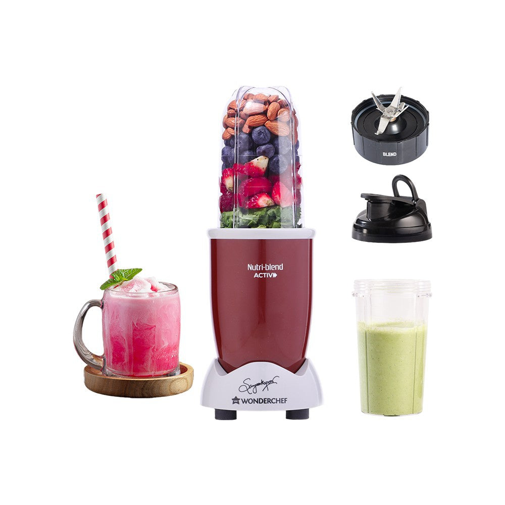 Wonderchef Nutri-blend Activ 500W Smoothie Maker (Red) : 1 unit