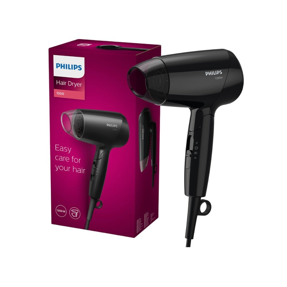 Philips BHC010/00 Hair Dryer (Black, 1200W) : 1 unit