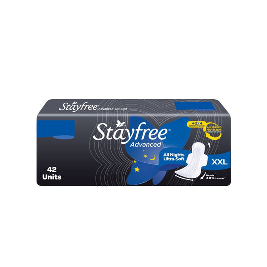 Stayfree Advance All Night Ultra Soft Sanitary Pads : 42 pieces