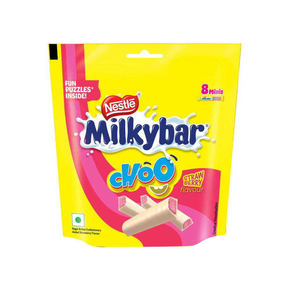 Milkybar Choo Strawberry Flavoured Treat Share Bag : 80 g