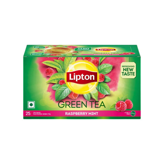 Lipton Raspberry Mint Green Tea Bags : 25 x 1.3 g