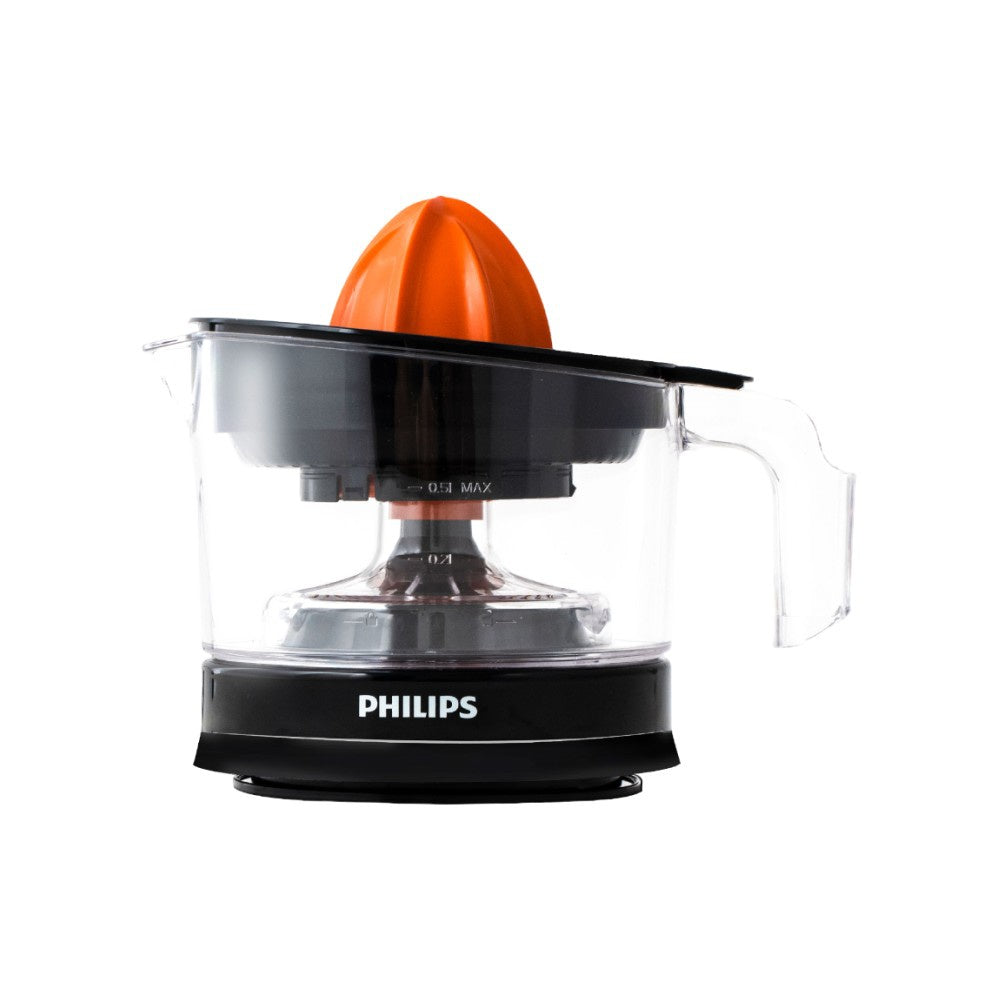 Philips Press 25W Juicer (0.5 Litre, 2 Sized Cones) (Black) : 1 unit