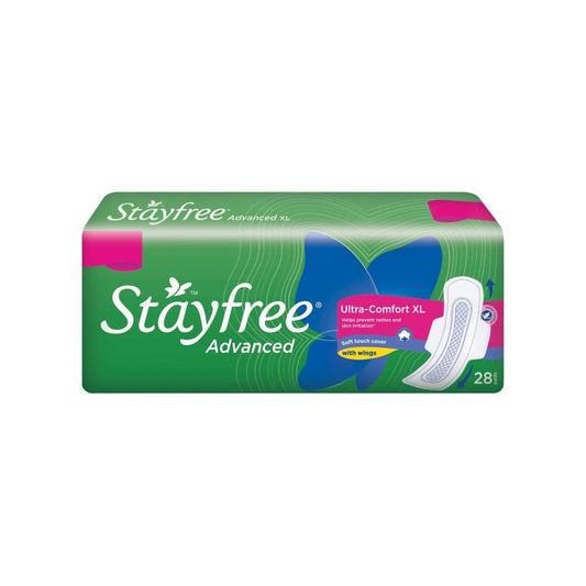 Stayfree Advanced Ultra Comfort Sanitary Pads (XL/XXL Wings) : 28 pieces