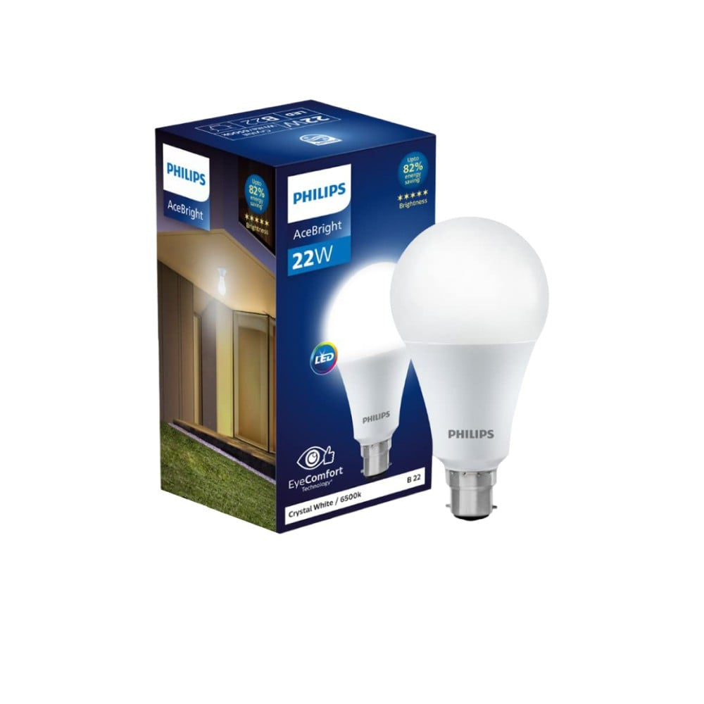 Philips AceBright 22W LED Bulb (Crystal White) : 1 unit