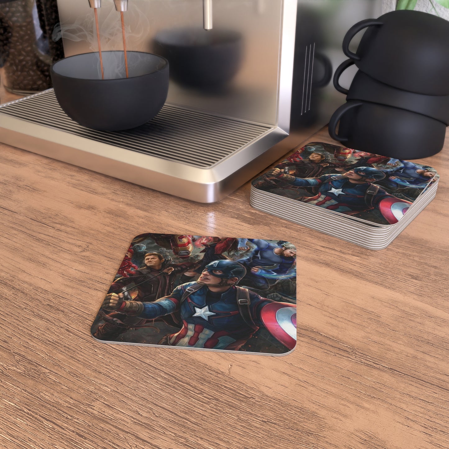 Avengers - Captain America: Printed Coaster Set (Set of 4) - Prithvi Enterprises