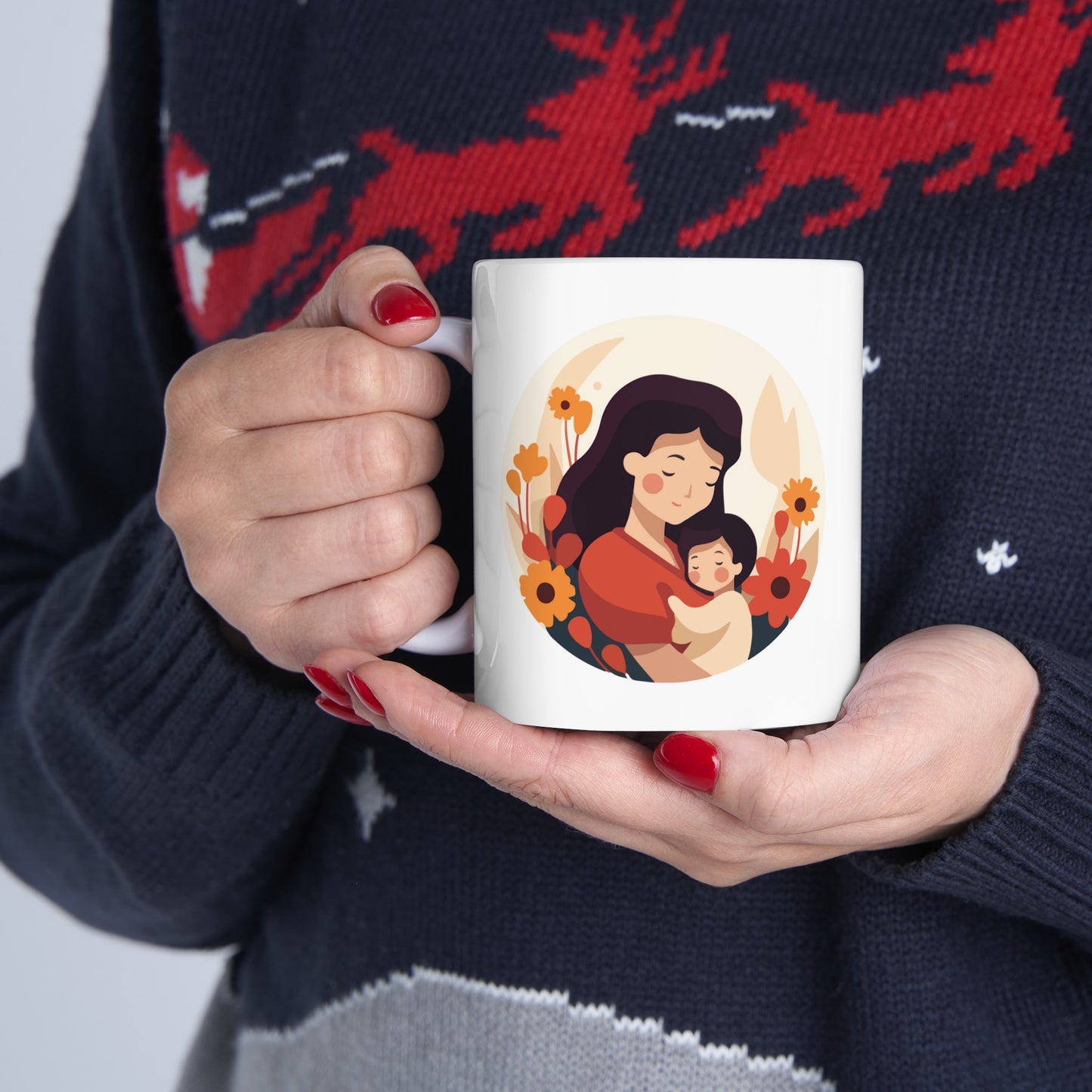 Illustration - Best Mom Ever: Printed Ceramic Mug