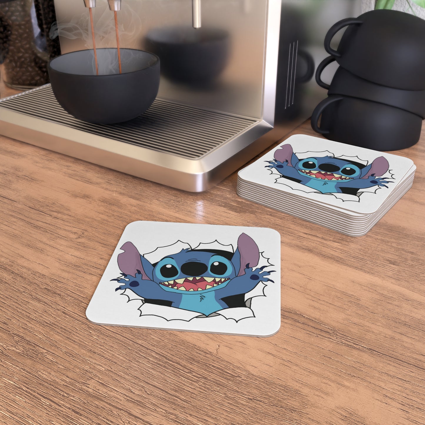 Stitch Character: Printed Coaster Set (Set of 4) - Prithvi Enterprises