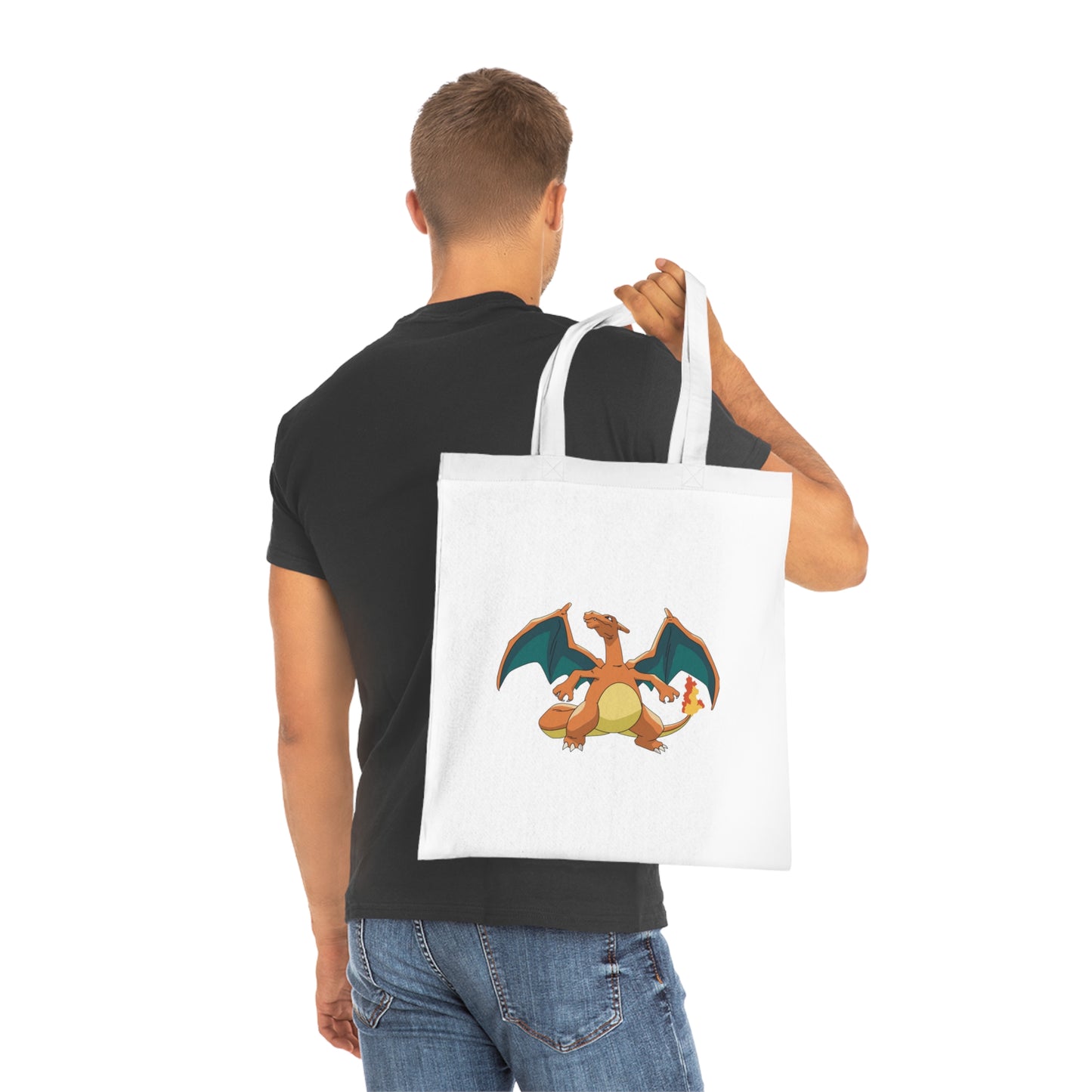 Pokémon- Charizard: Printed Canvas Tote Bag