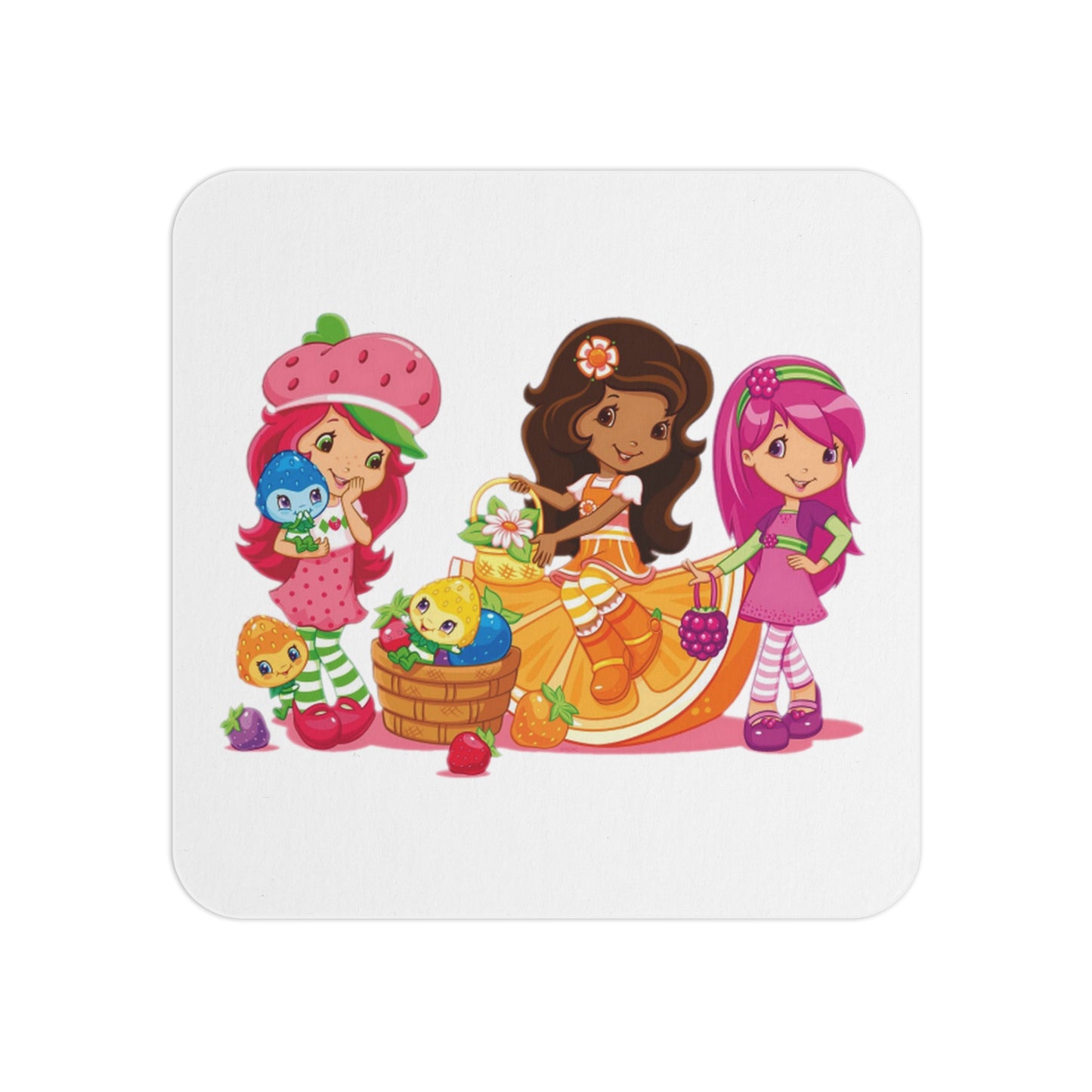 Strawberry Shortcake and Friends: Printed Square Coaster Set (Set of 2)
