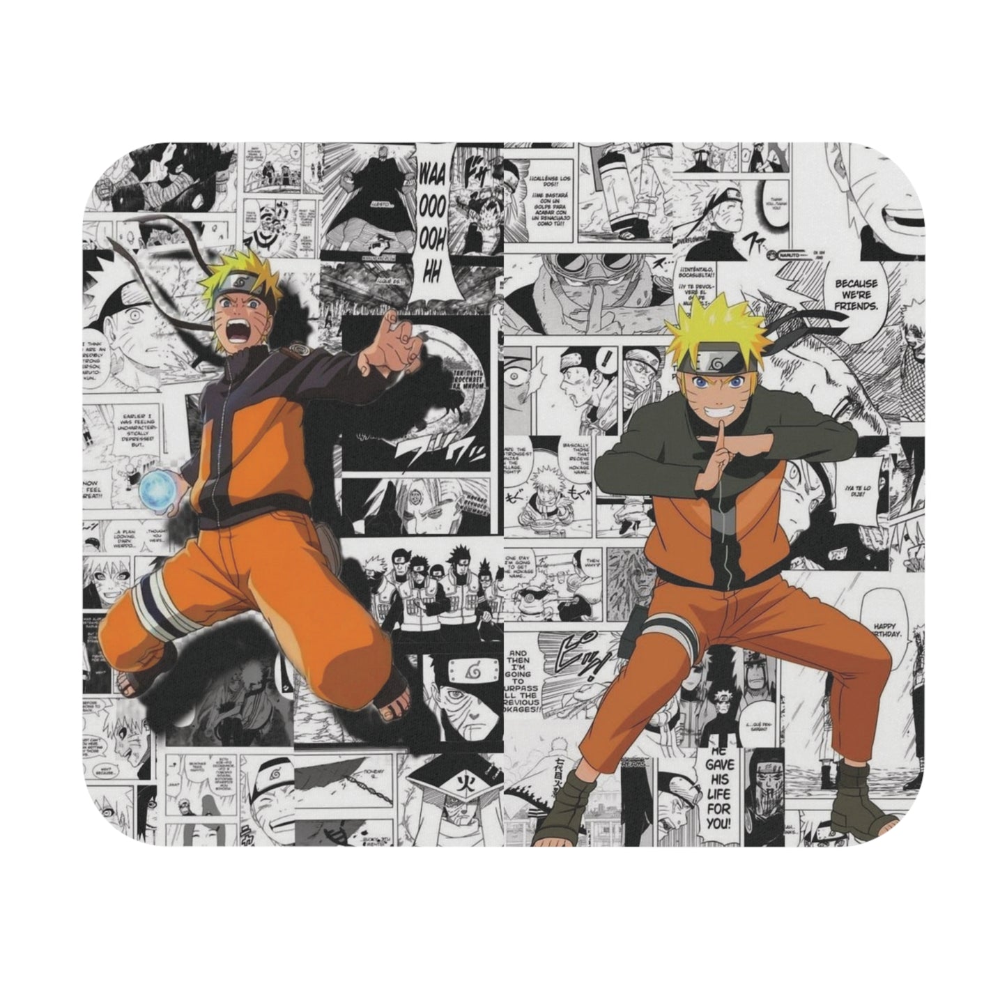 Naruto Shippuden - Rasengan/Multi-Shadow Clone Jutsu: Printed Mouse Pad - Prithvi Enterprises