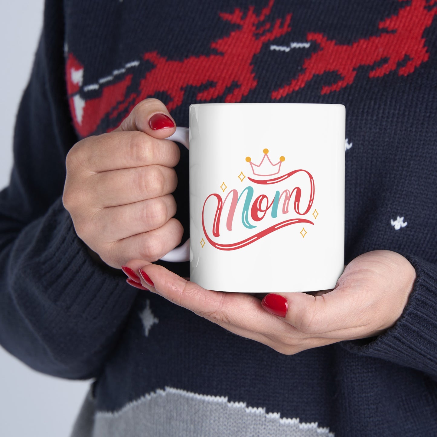 Queen Mom: Printed Ceramic Mug