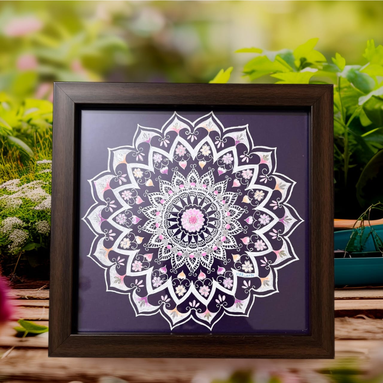 Purple Mandala artwork by Vdk Arts