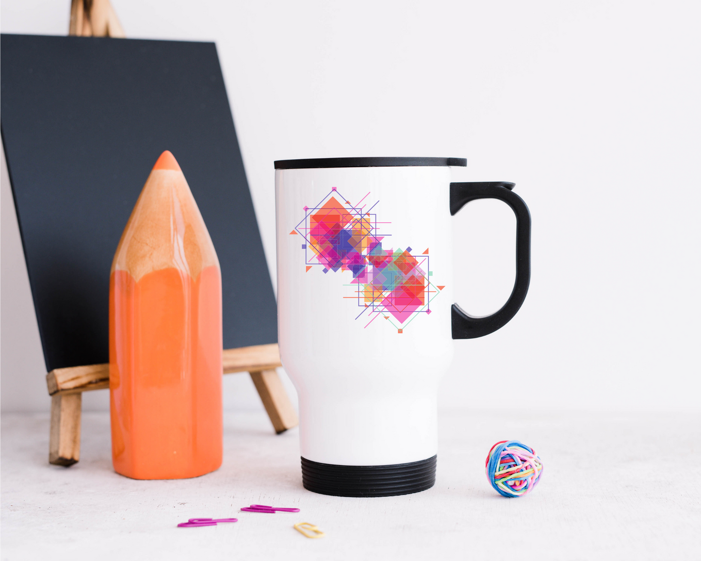 Colourful Element: Printed Travel Mug