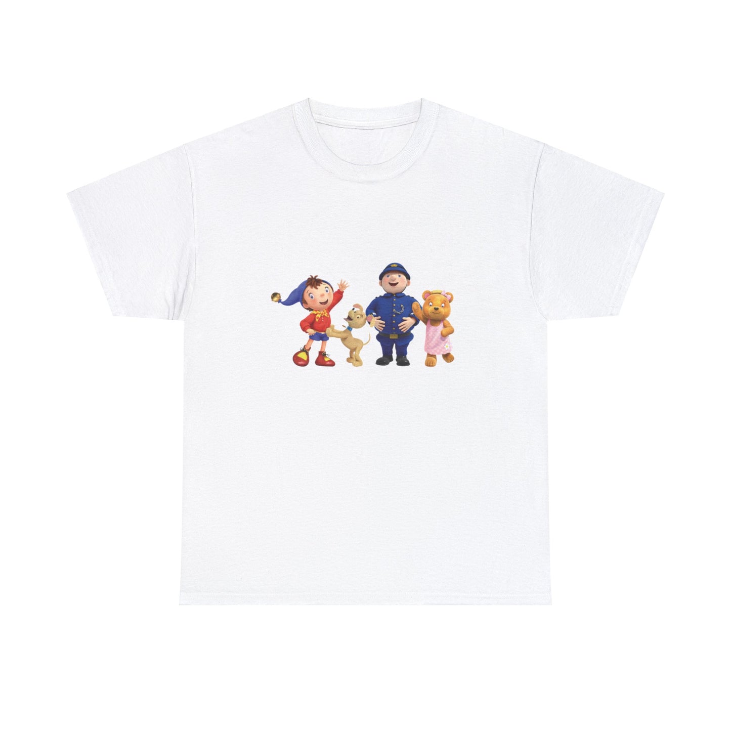 Noddy and Friends Printed T-shirt - White Round Neck Cotton