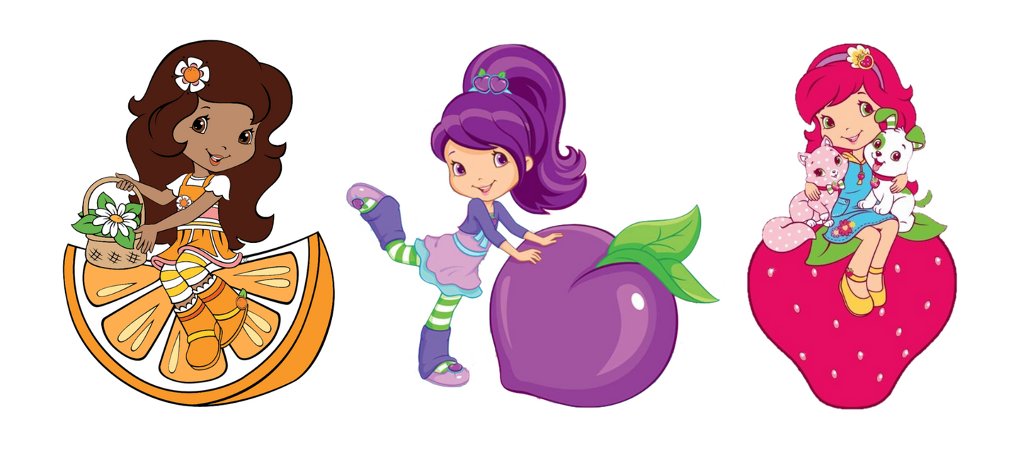 Strawberry Shortcake - Orange, Plum, and Strawberry: Printed Ceramic Pen Stand (11oz)