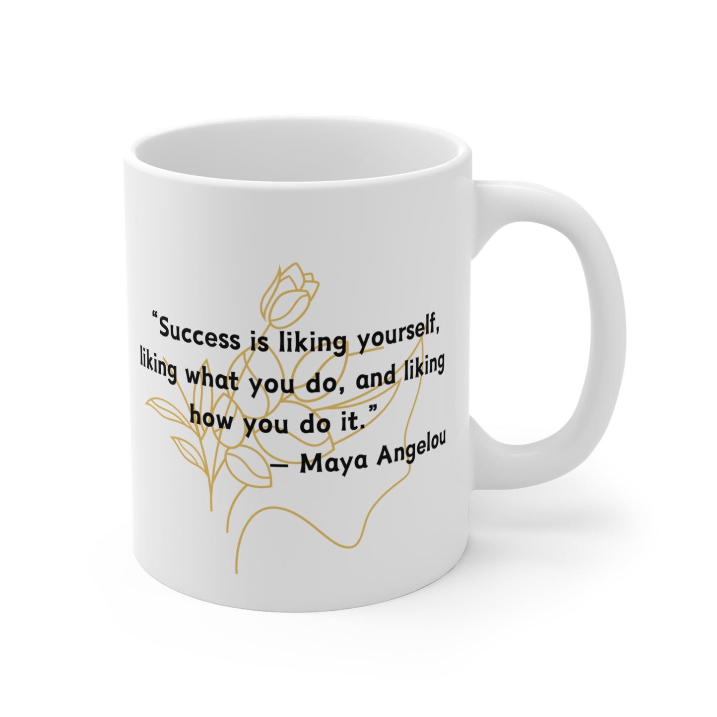 Beauty in Nature - Maya Angelou Quote: Printed Ceramic Mug