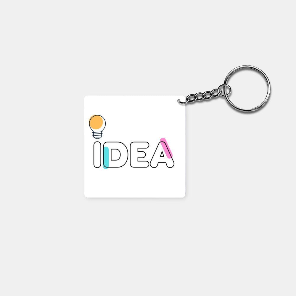 Idea: Printed Square Keychain - Prithvi Enterprises
