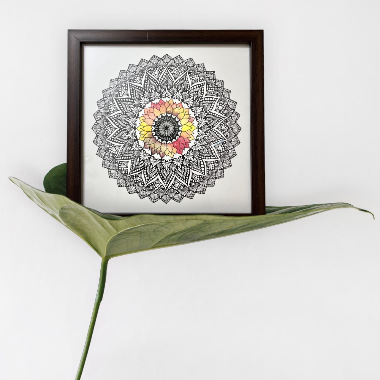 Galaxy Floral Mandala artwork by Vdk Arts
