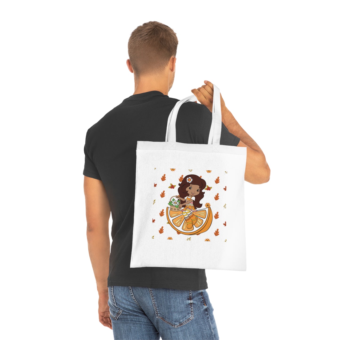 Strawberry Shortcake - Orange Printed Canvas Tote Bag