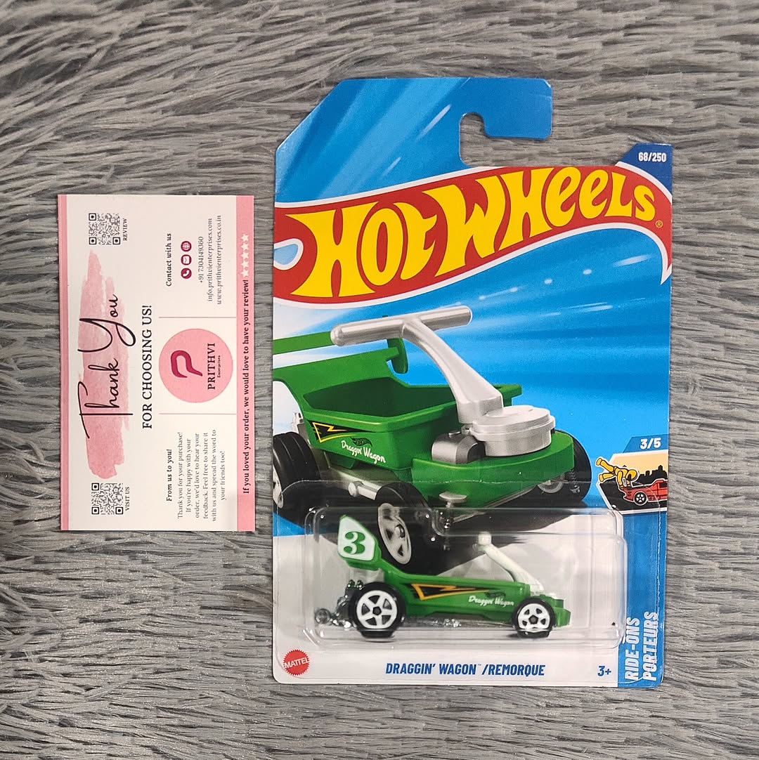 Draggin Wagon / Remorque (Green) – Hot Wheels 2025 by Mattel