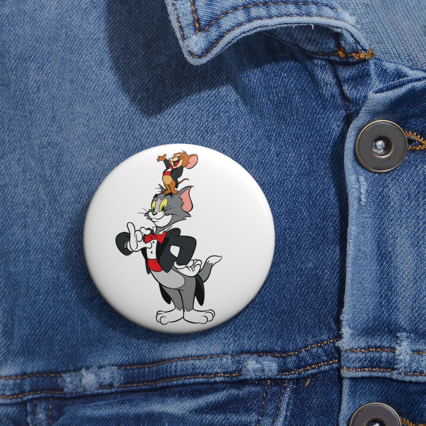Tom and Jerry - Let's Party: Printed Button Badge - Prithvi Enterprises