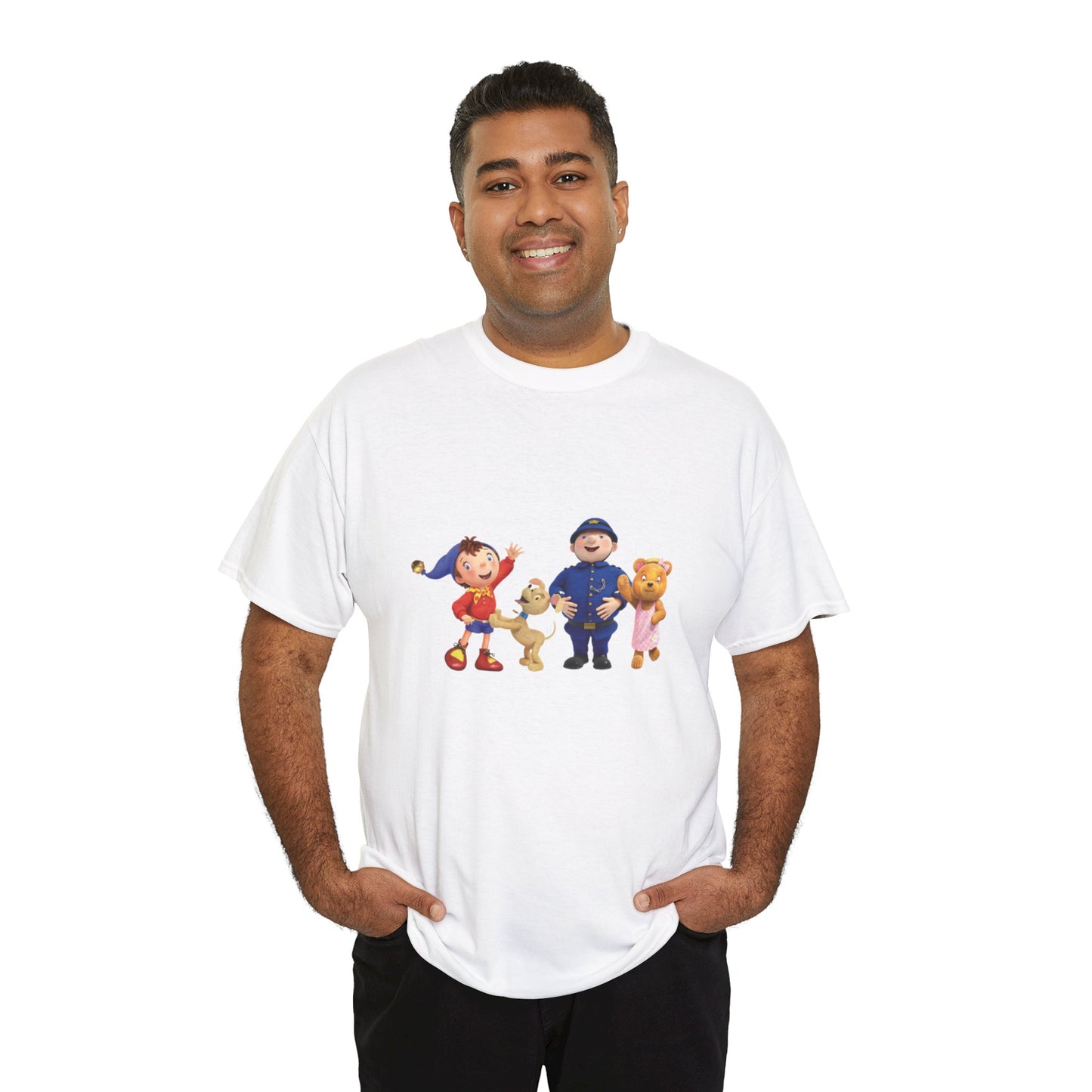 Noddy and Friends Printed T-shirt - White Round Neck Cotton