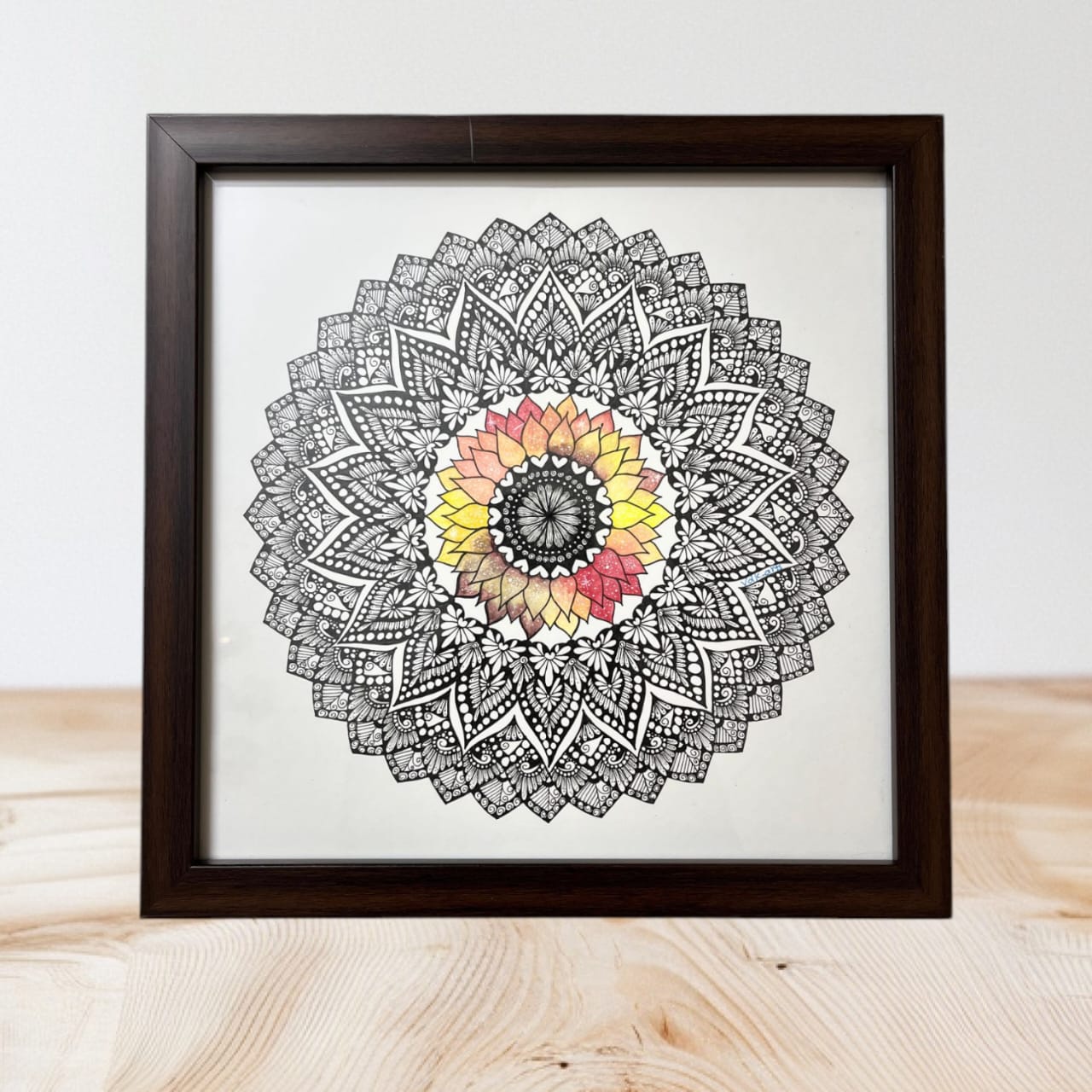 Galaxy Floral Mandala artwork by Vdk Arts