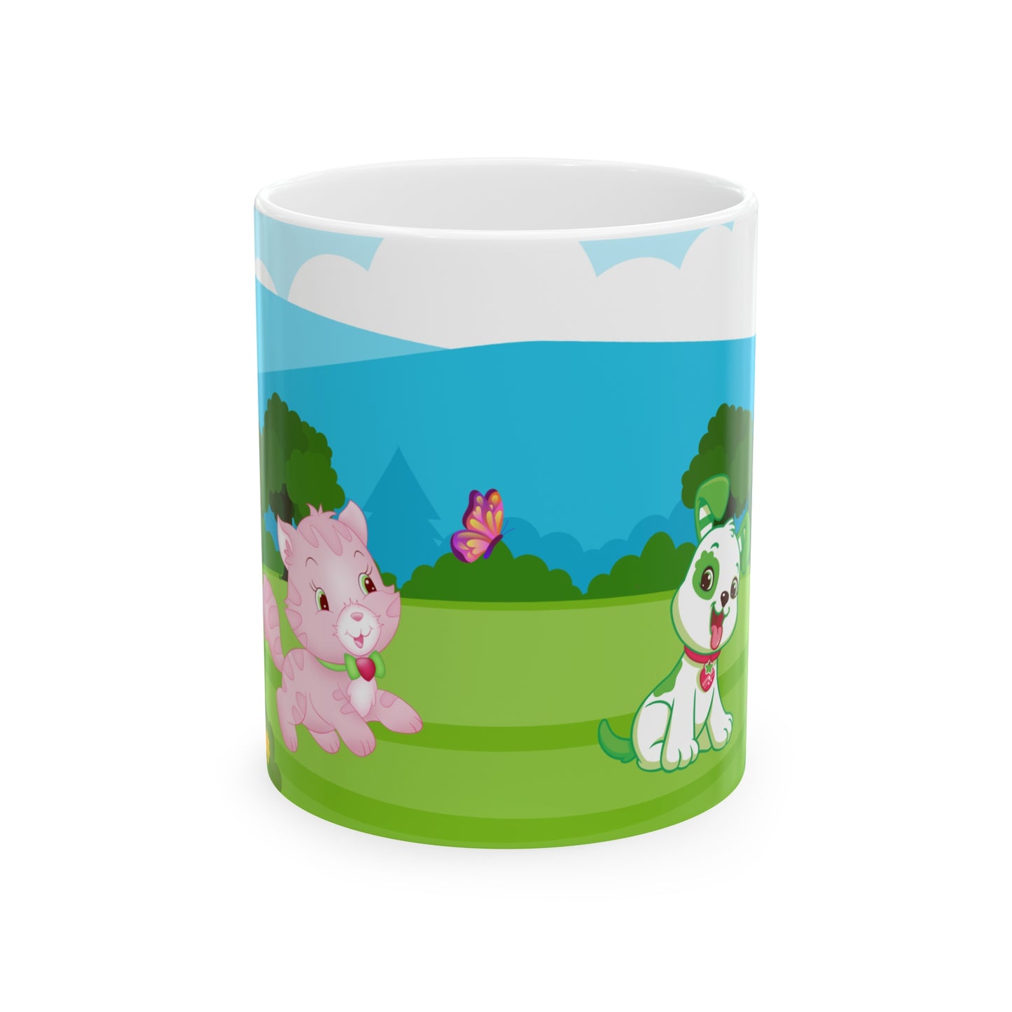 Custard and Pupcake: Printed Ceramic Pen Stand (11oz)