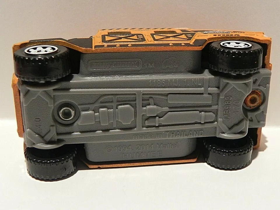 MBX Wild MB983 Orange Humvee (Caseless) by Mattel