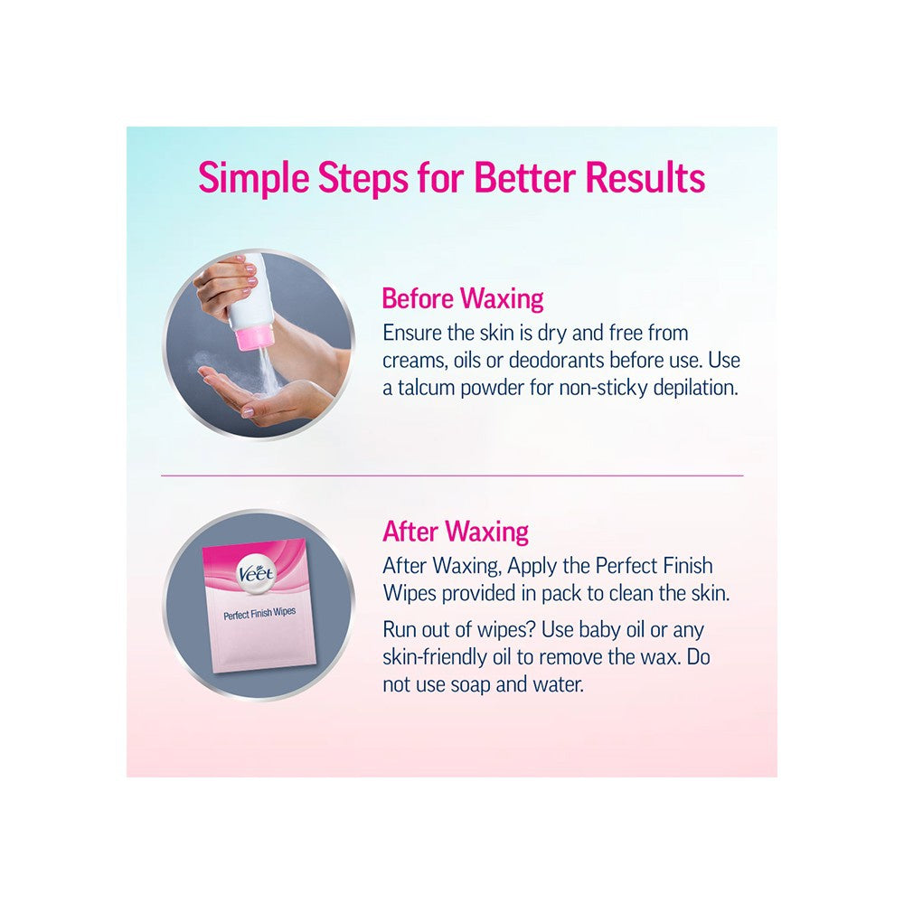 Veet Hair Removal Wax Strips (Sensitive Skin) : 1 pack (20 strips)