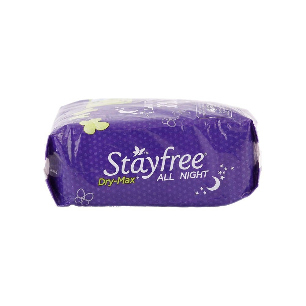 Stayfree Dry Max All Night Sanitary Pads (Extra Large Wings) : 7 units