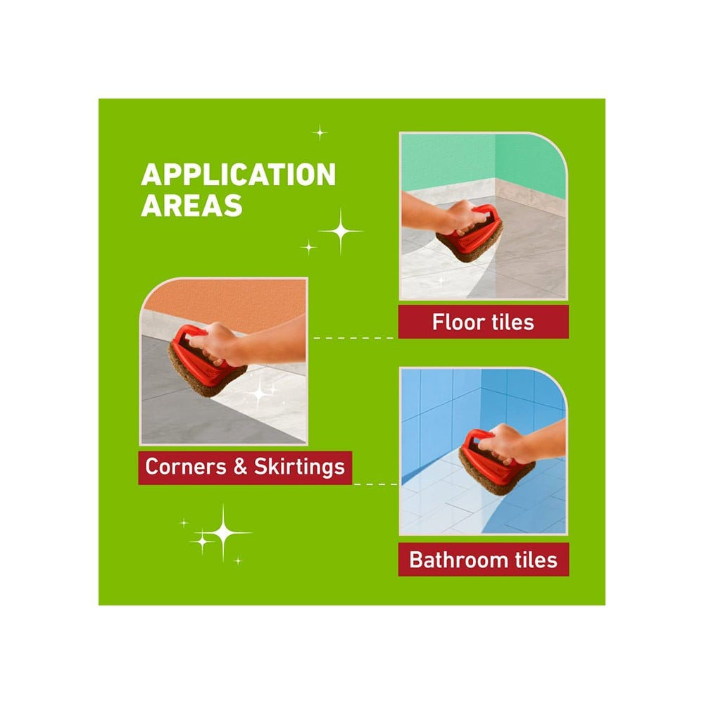 Scotch Brite Tough Jet Scrub Pad (Plastic & Rubber, Red) : 1 piece