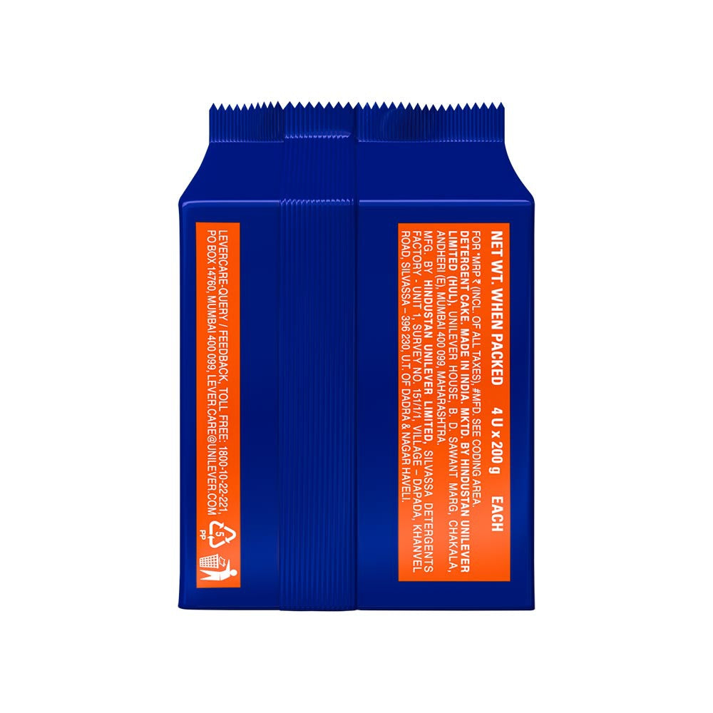 Surf Excel Stain Eraser Detergent Bar : 4x200 g
