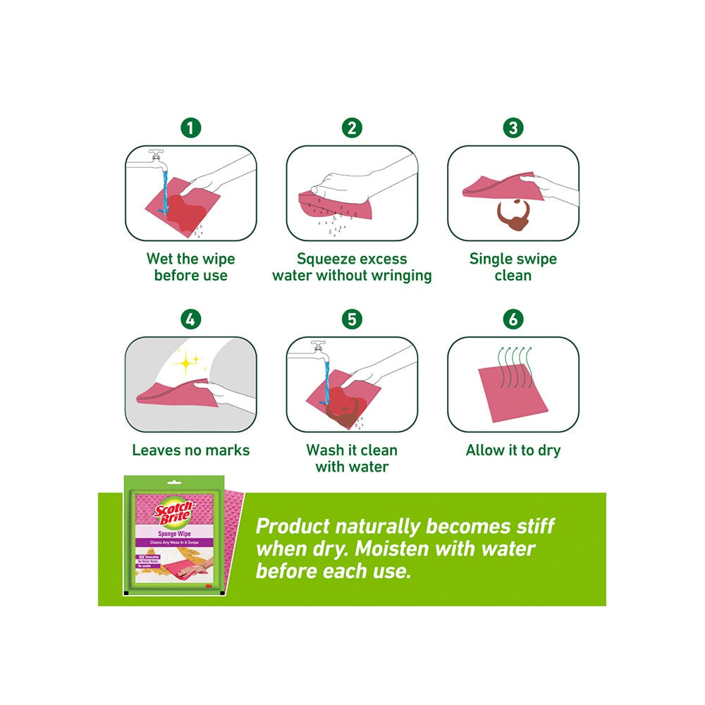 Scotch Brite Sponge Wipe : 5 units pack