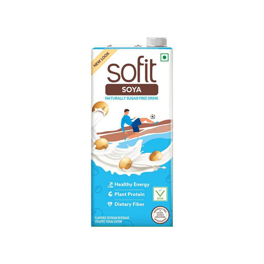 Sofit Natural Soy Beverage (Sugar Free, Vegan) : 1 ltr