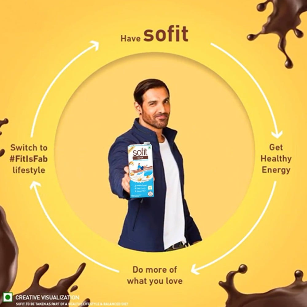 Sofit Natural Soy Beverage (Sugar Free, Vegan) : 1 ltr
