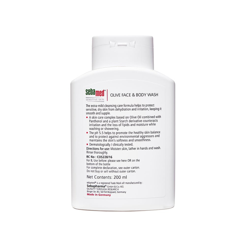 Sebamed Olive Face & Body Wash (For Sensitive & Dry Skin) : 200 ml