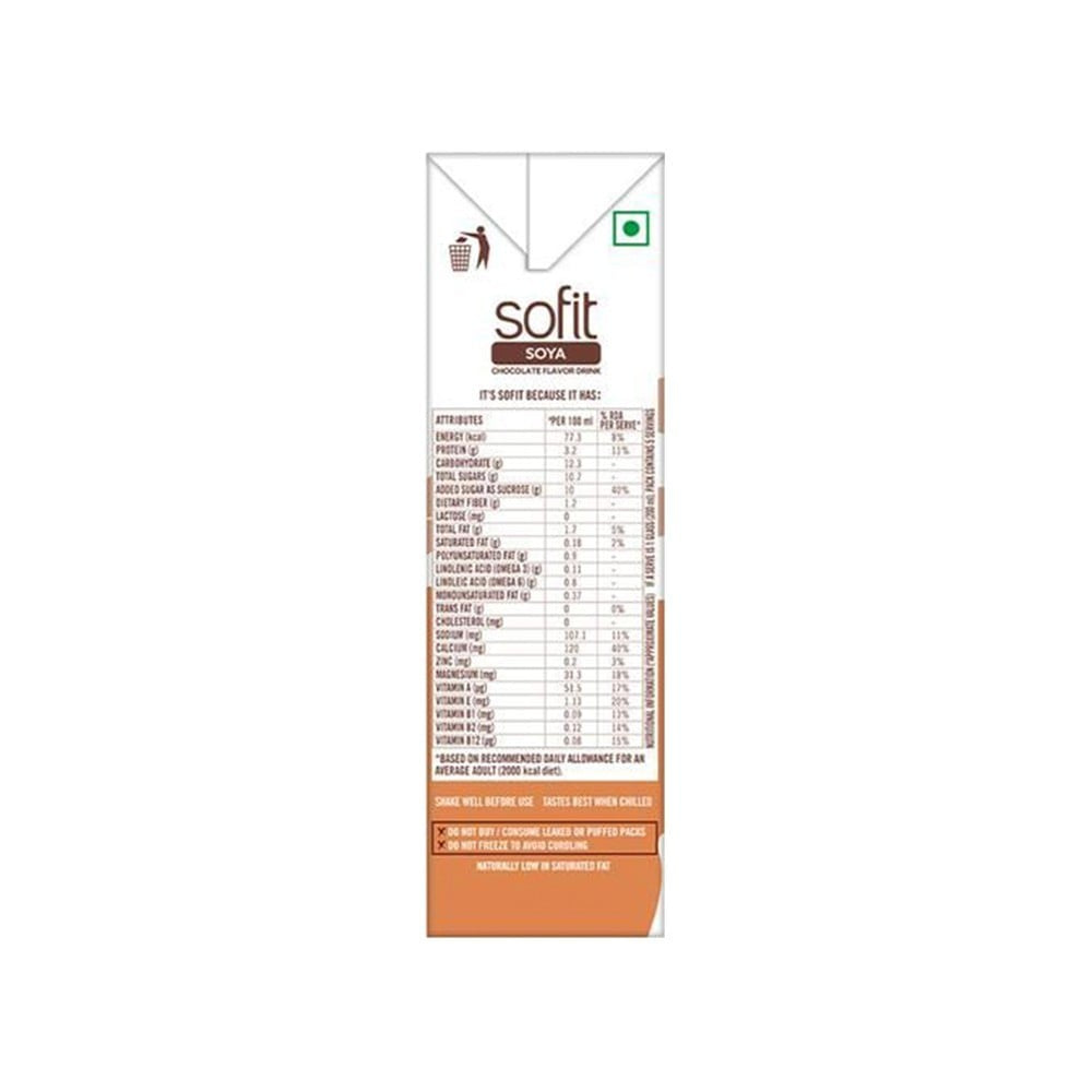 Sofit Chocolate Soy Beverage : 1 ltr