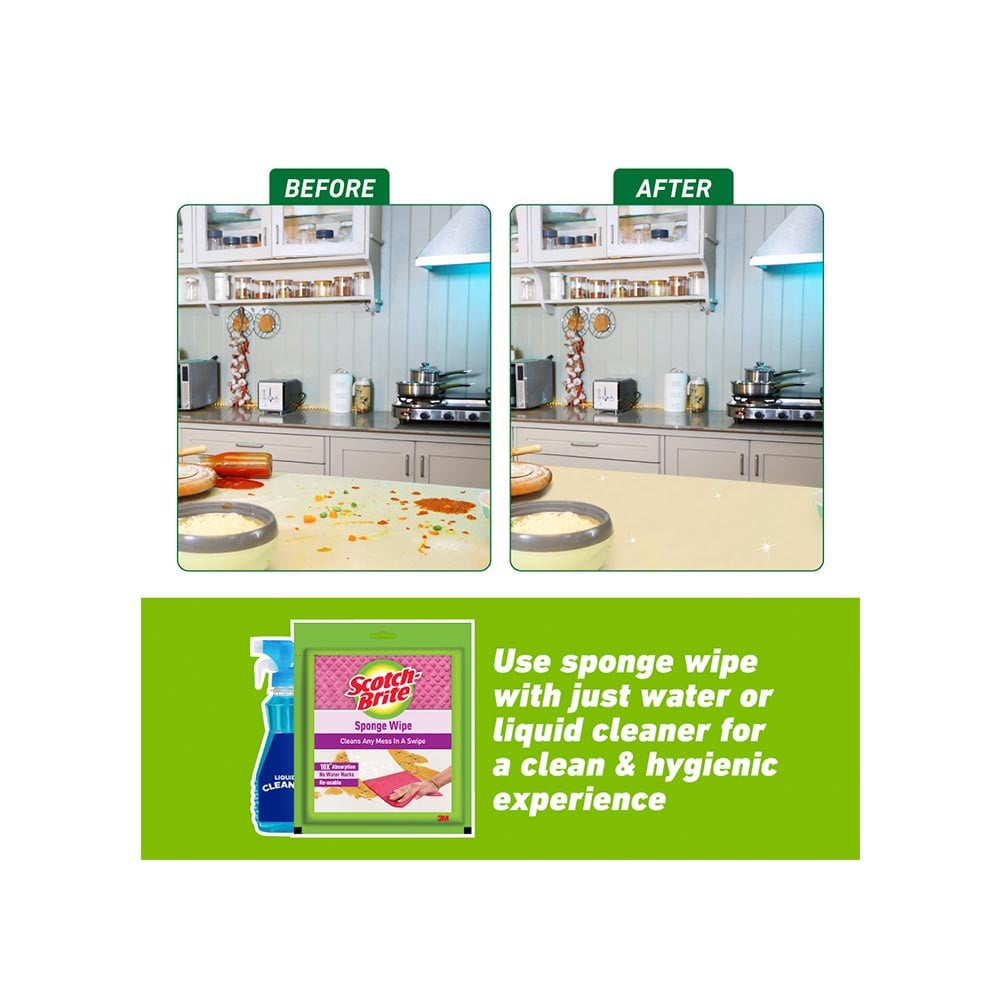 Scotch Brite Sponge Wipe : 3 units pack