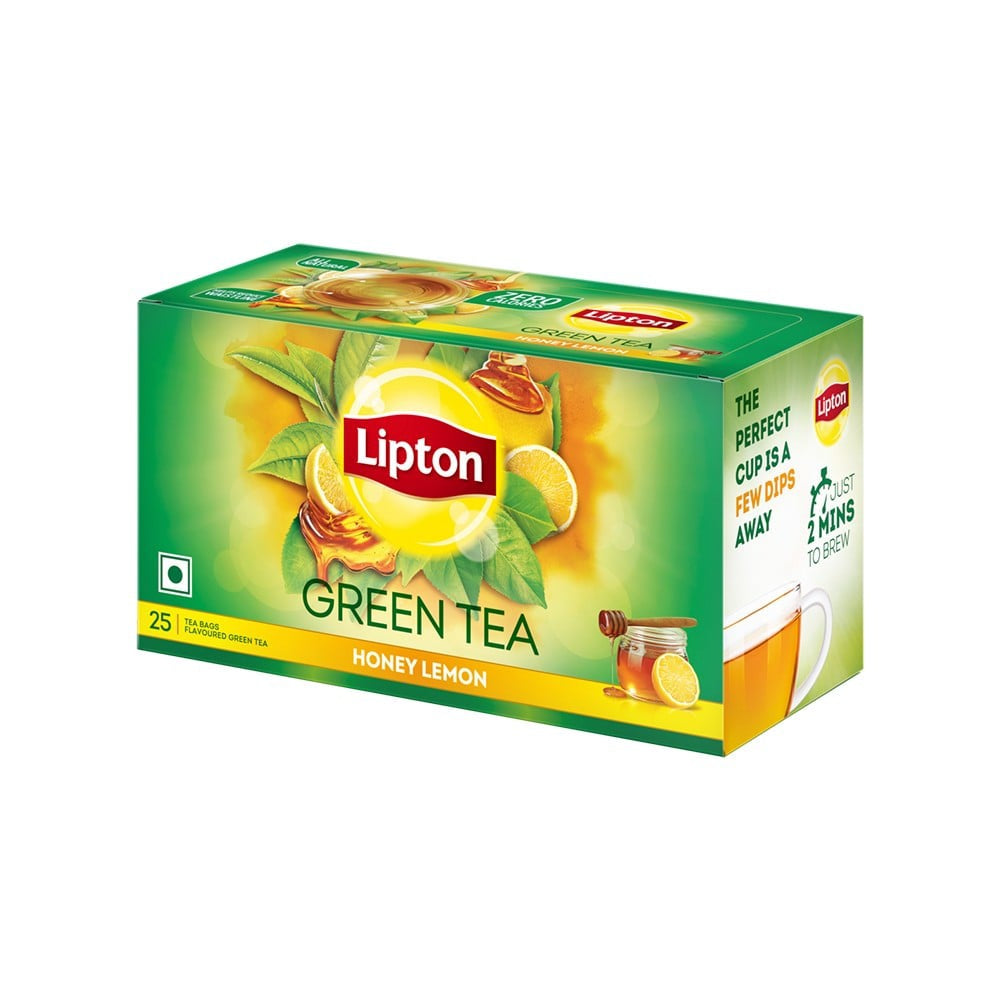 Lipton Honey Lemon Green Tea Bags : 25 pieces