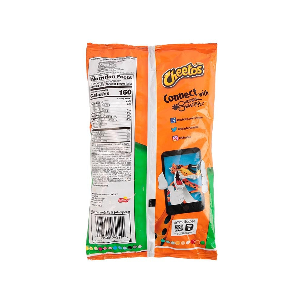Cheetos Cheddar Jalapeno Crunchy Crisps : 226.8 g