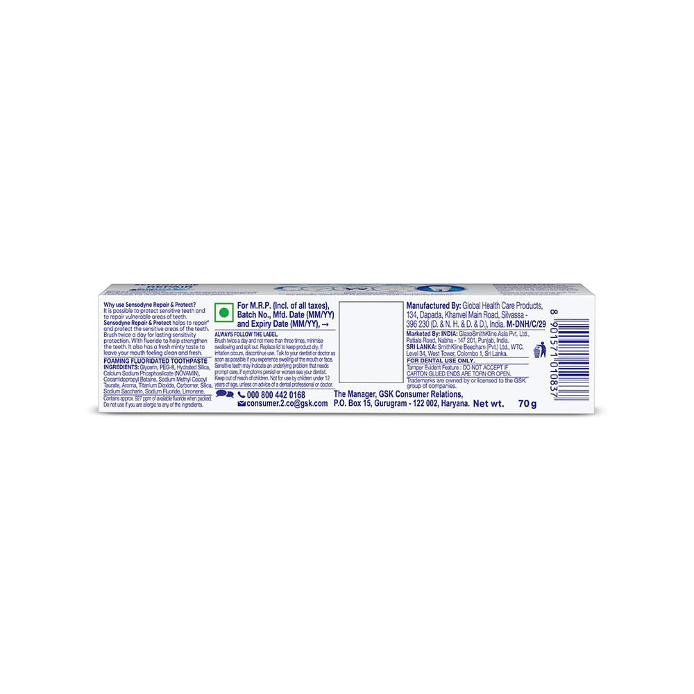 Sensodyne Repair & Protect Sensitive Toothpaste : 70 g