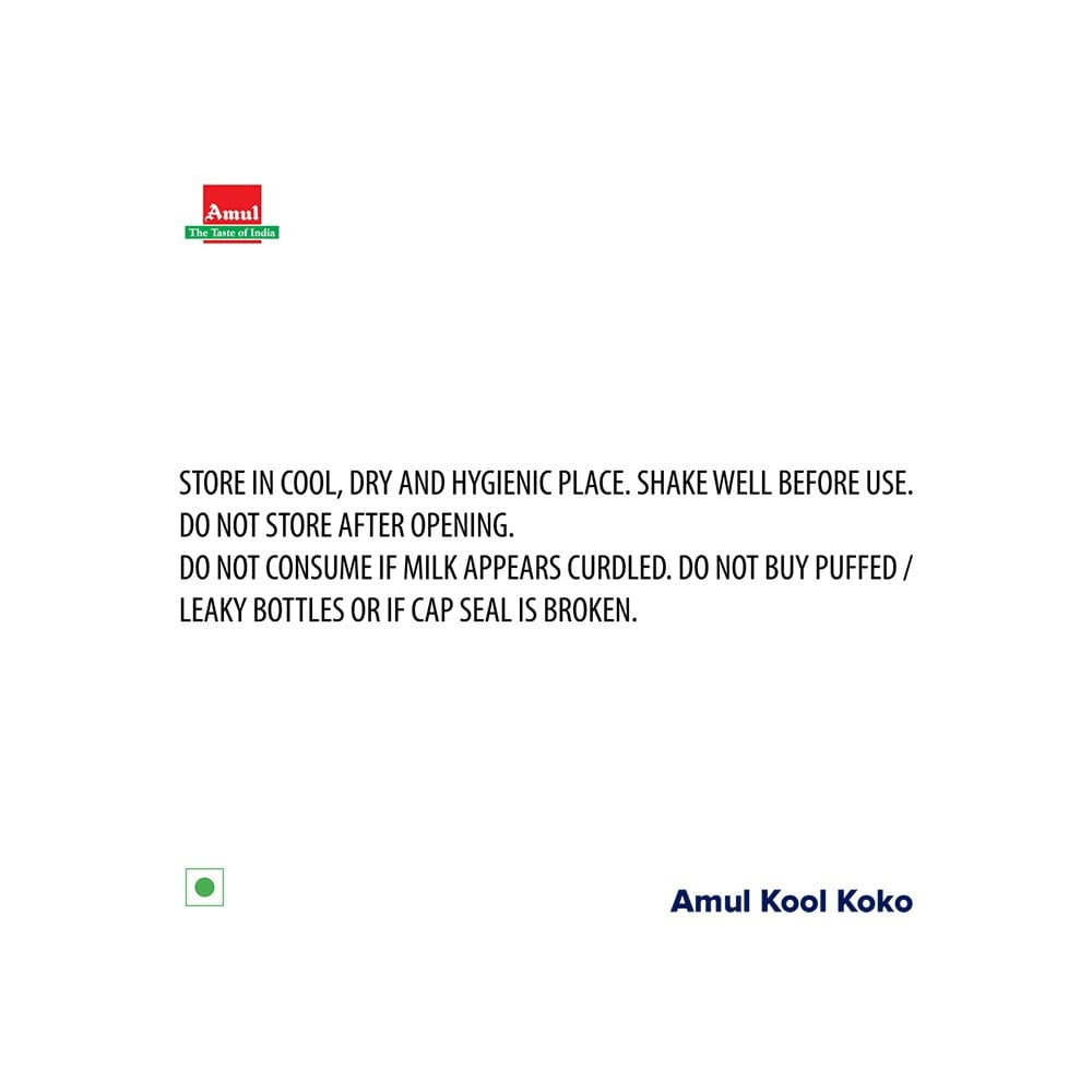 Amul Kool Koko Chocolate Flavoured Milk : 200 ml