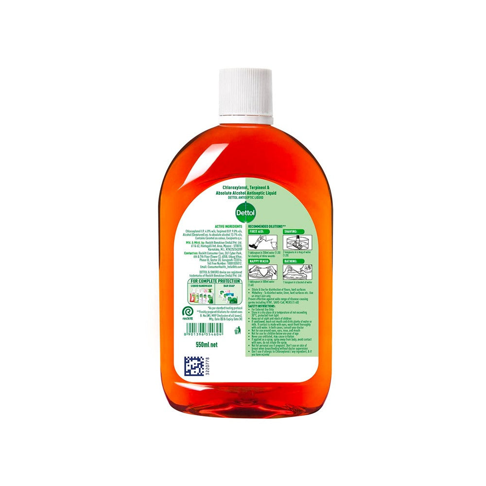 Dettol Antiseptic Liquid : 550 ml