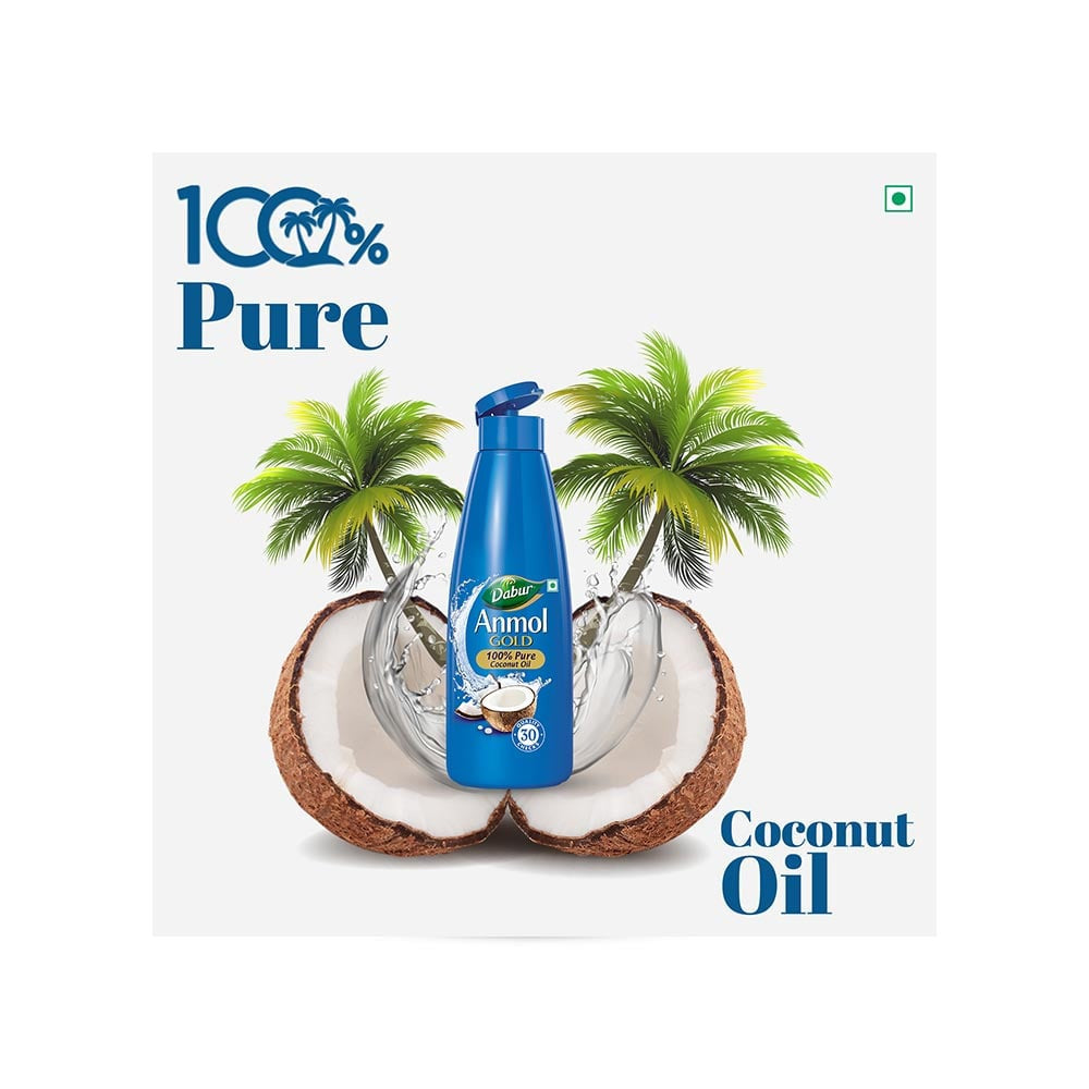 Dabur Anmol Gold Pure Coconut Hair Oil : 600 ml