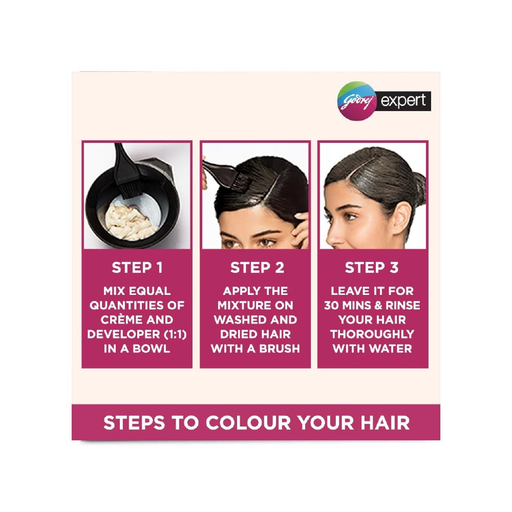 Godrej Expert Hair Colour for Women & Men (Natural Black) : 20 g