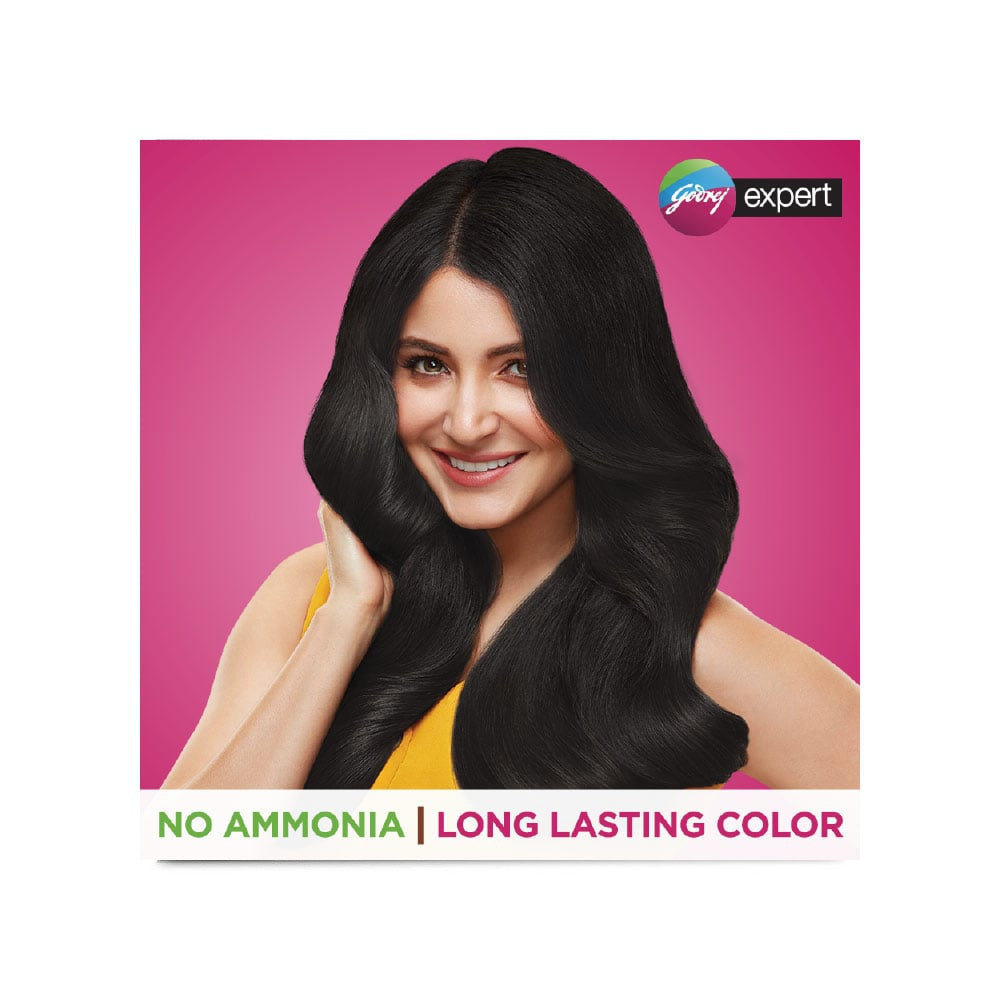 Godrej Expert Hair Colour for Women & Men (Natural Black) : 20 g